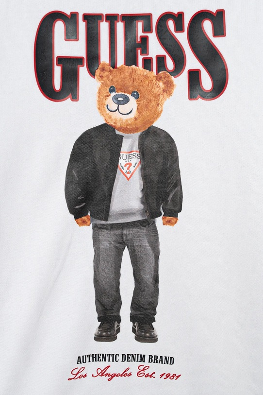 Chłopiec Guess bluza bawełniana dziecięca L6RQ05.KAD74.PPY2 biały