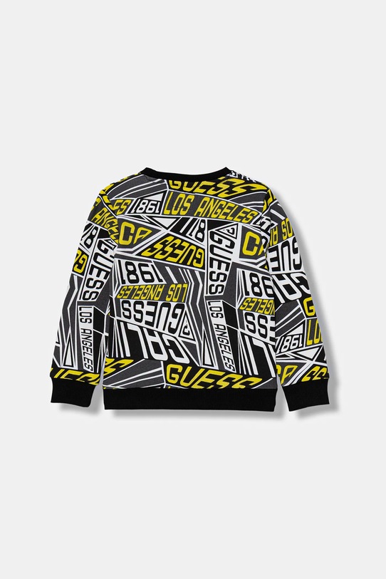 Guess bluza bawełniana dziecięca N6RQ00.KA6R4.PPY2 czarny SS26