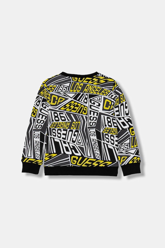 Guess bluza bawełniana dziecięca N6RQ00.KA6R4.PPY2 czarny SS26