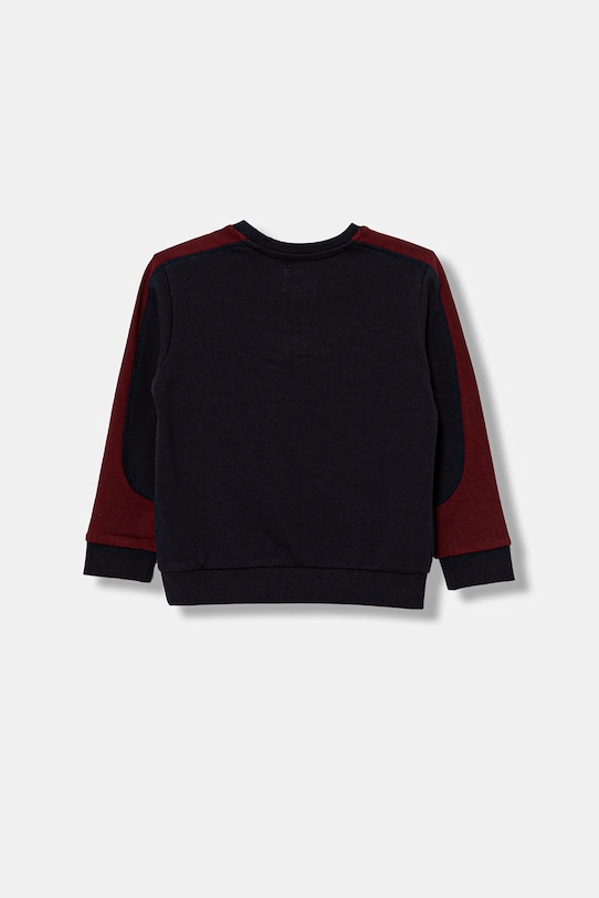 Guess bluza bawełniana dziecięca N6RQ01.KA6R4.PPY2 granatowy SS26