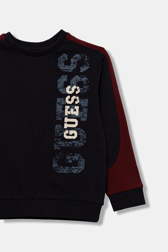Chłopiec Guess bluza bawełniana dziecięca N6RQ01.KA6R4.PPY2 granatowy