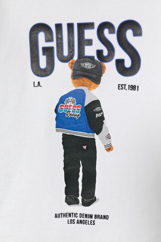 Chłopiec Guess bluza bawełniana dziecięca N6RQ03.KAD74.PPY2 biały