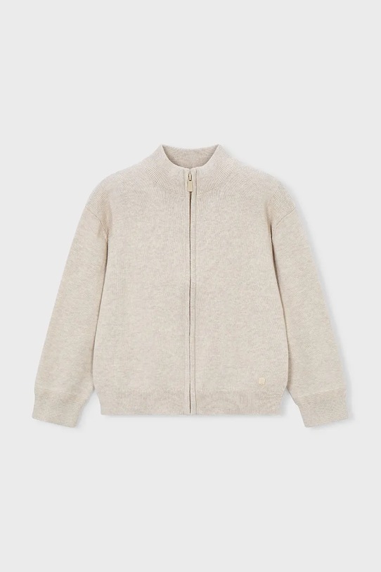 Mayoral bluza bawełniana dziecięca 3382.5B.Mini.PPY2 beżowy SS26