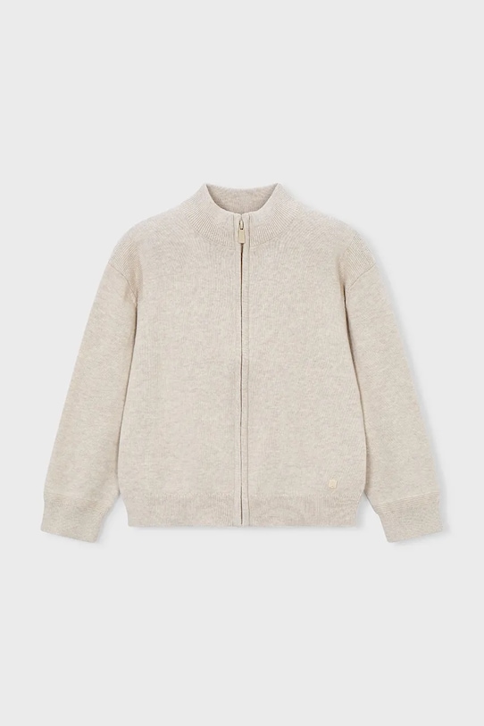 Mayoral bluza bawełniana dziecięca 3382.5B.Mini.PPY2 beżowy SS26