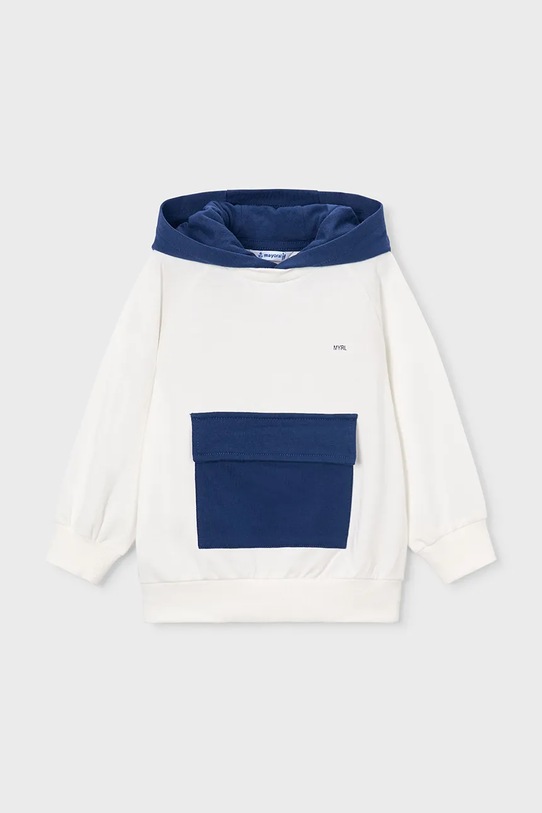 Mayoral bluza dziecięca z kapturem biały 3433.5C.Mini.PPY2