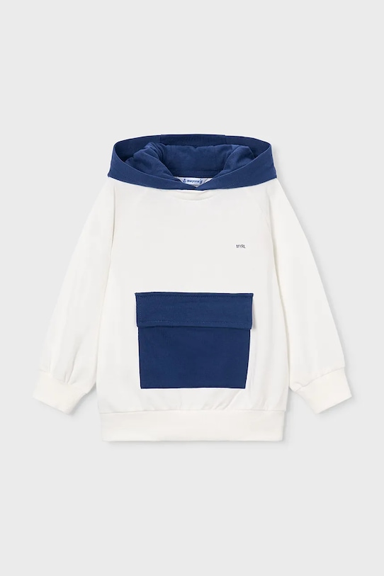 Mayoral bluza dziecięca z kapturem biały 3433.5C.Mini.PPY2