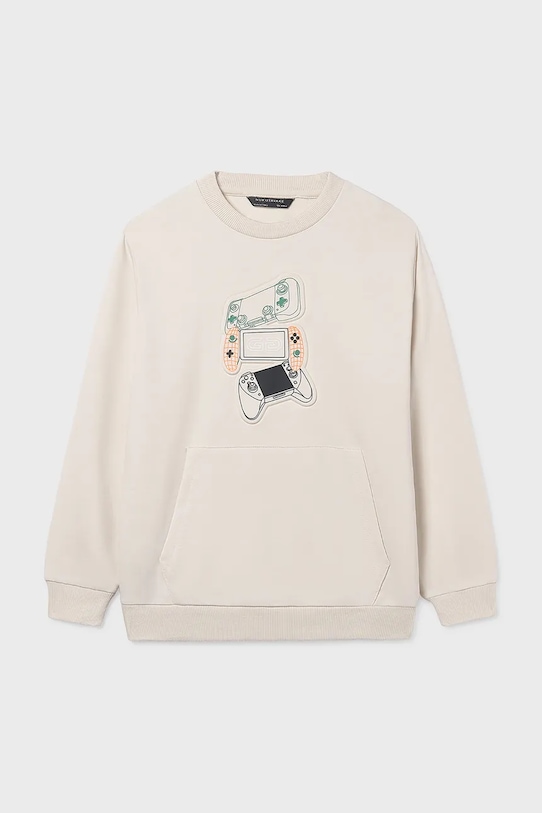 Dječja dukserica Mayoral 6412.7F.Junior.PPY2 bež SS26