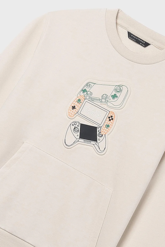 Dječja dukserica Mayoral bež 6412.7F.Junior.PPY2