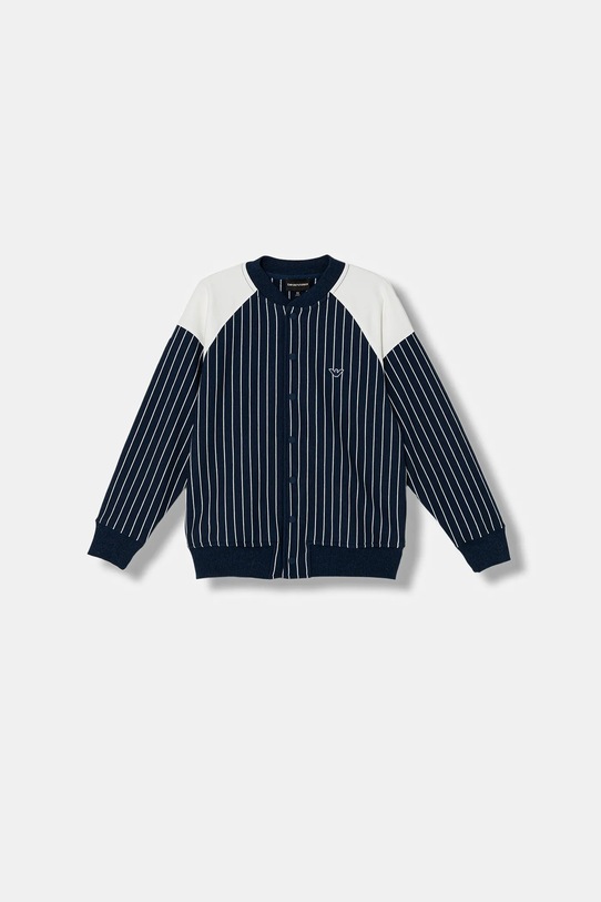 Emporio Armani bluza bawełniana dziecięca wzorzyste granatowy EB001002.AF21874