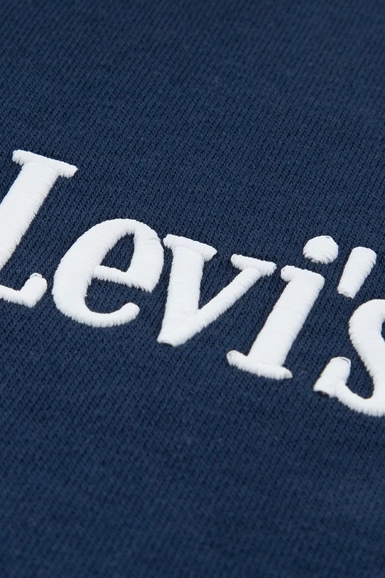 Levi's bluza dziecięca CLASSIC AND CLEAN HOODIE granatowy 8EP584