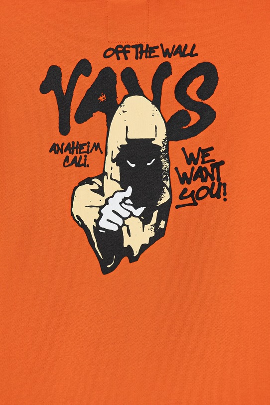 Αγορίστικα Παιδική βαμβακερή μπλούζα Vans VN000VY6FLM1 πορτοκαλί