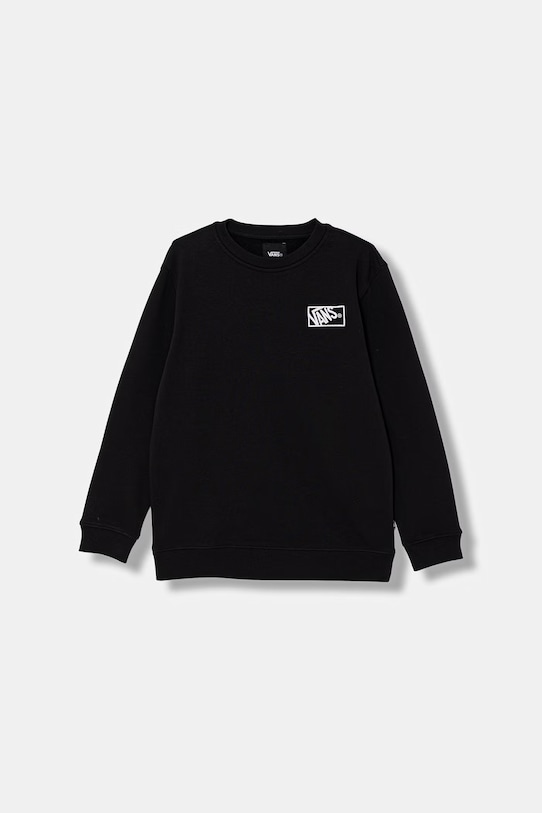 Detská mikina Vans bez kapucne čierna VN000W08BLK1