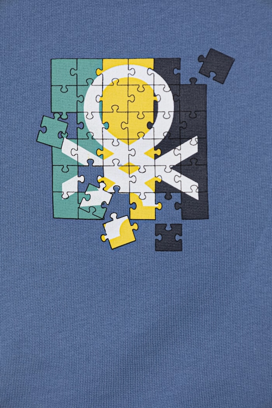 Chłopiec United Colors of Benetton bluza bawełniana dziecięca 3J70G10LJ.P.Stagionale niebieski