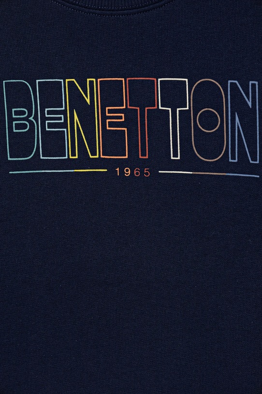 Chłopiec United Colors of Benetton bluza bawełniana dziecięca 3J70G10LJ.P.Stagionale granatowy