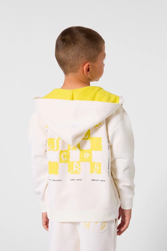 Παιδική μπλούζα Marc Jacobs με κουκούλα λευκό W60776.86.108