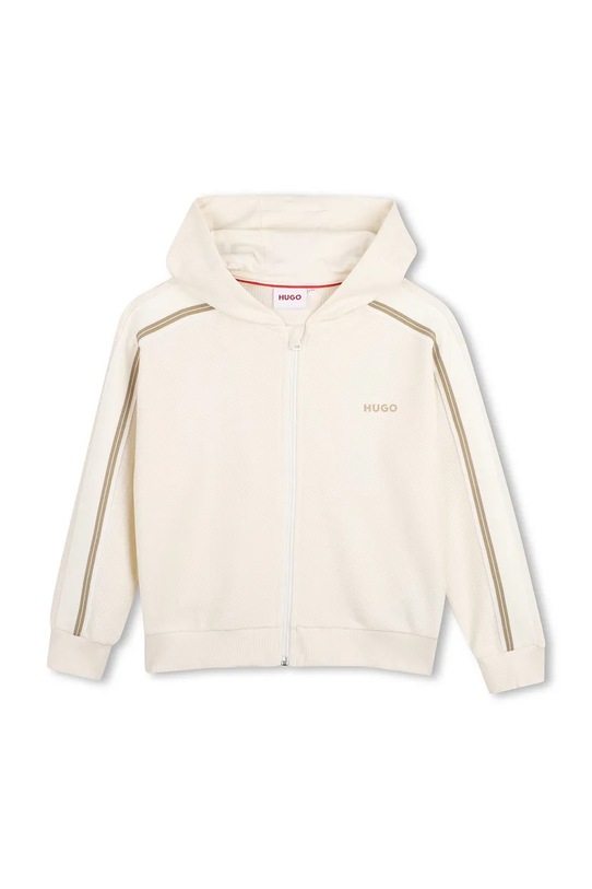 Детская хлопковая кофта HUGO G01012.162.174 бежевый SS26