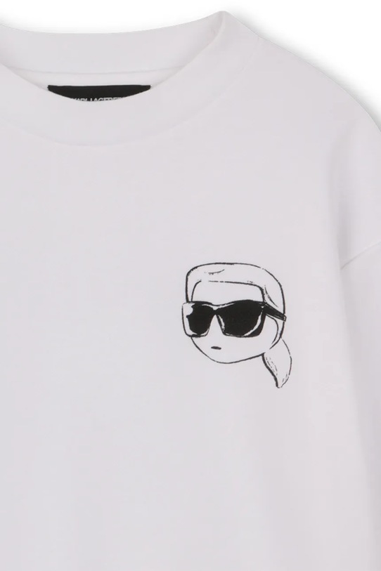 Παιδική μπλούζα Karl Lagerfeld λευκό Z31088.114.150