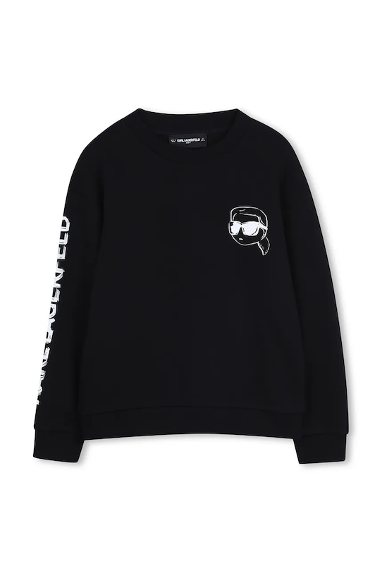 Παιδική μπλούζα Karl Lagerfeld στάμπα μαύρο Z31088.162.174