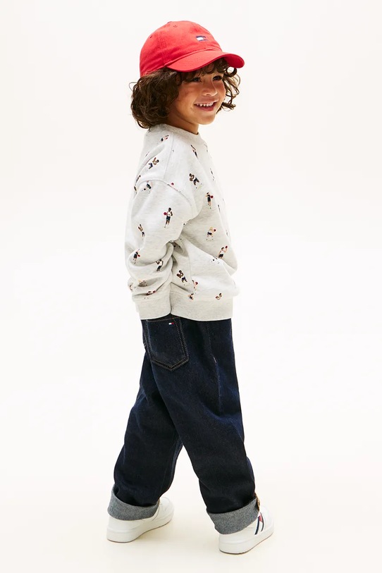 Tommy Hilfiger bluza dziecięca bawełniana szary KB0KB10314.92.116.PPY2