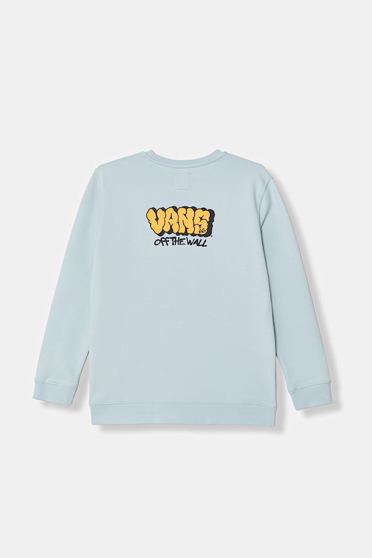 Vans детски памучен суичър син VN000W06FOA1