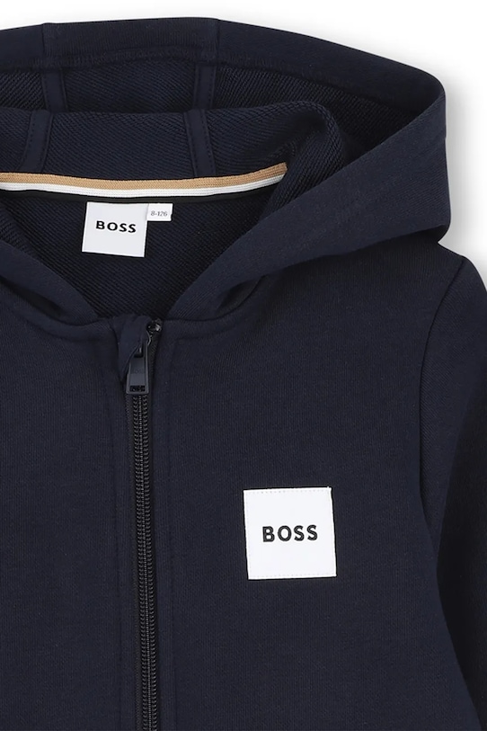 Chłopiec BOSS bluza dziecięca z bawełną J52945.114.150 granatowy