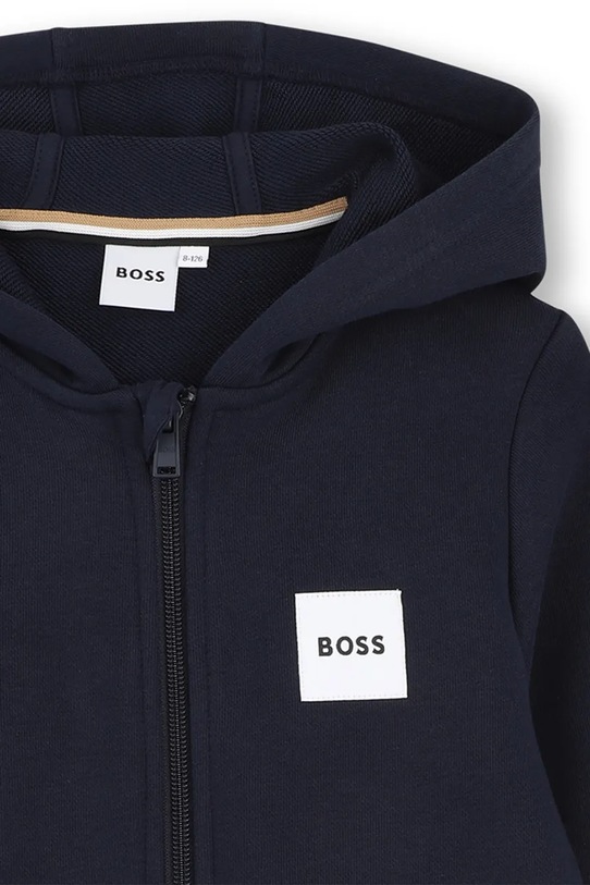 Chłopiec BOSS bluza dziecięca z bawełny J52945.162.174 granatowy