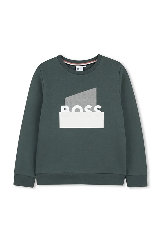 Dječja dukserica BOSS J52966.114.150 zelena SS26
