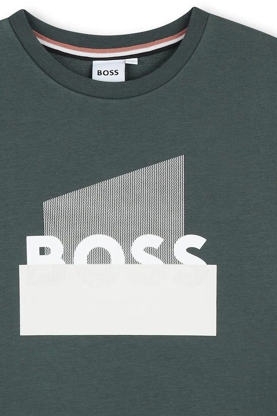Dječja dukserica BOSS zelena J52966.114.150