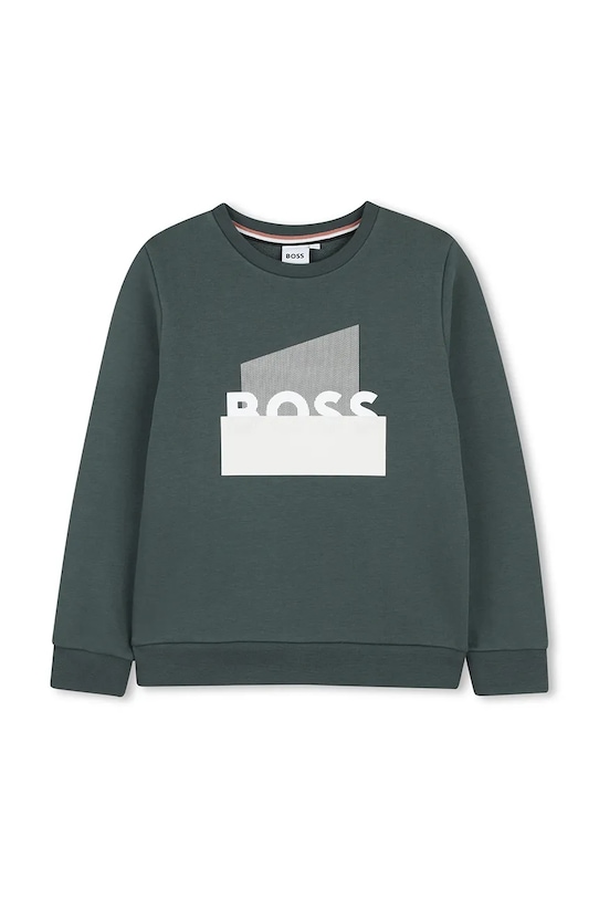 Detská mikina BOSS J52966.162.174 zelená SS26