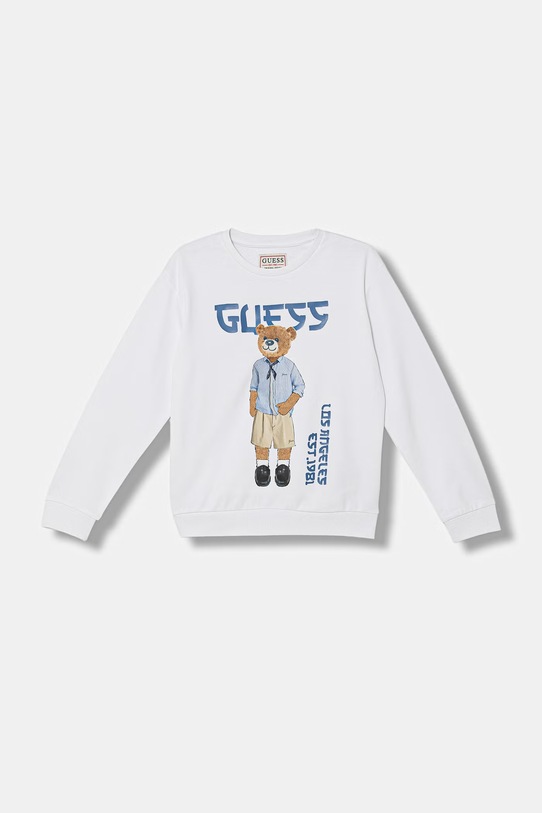 Guess bluza dziecięca bawełniana biały L6GQ04.KA6R4.PPY2.M