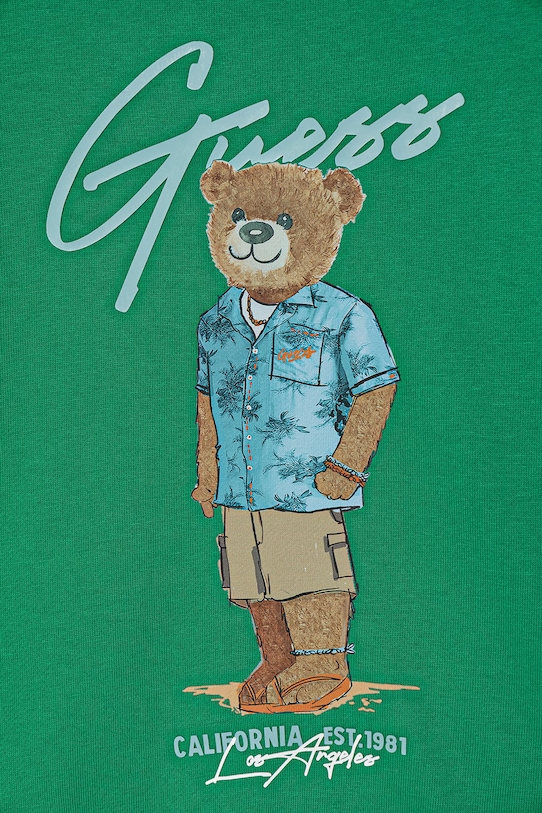 Chlapec Guess mikina detská bavlnená L6GQ04.KA6R4.PPY2.M zelená