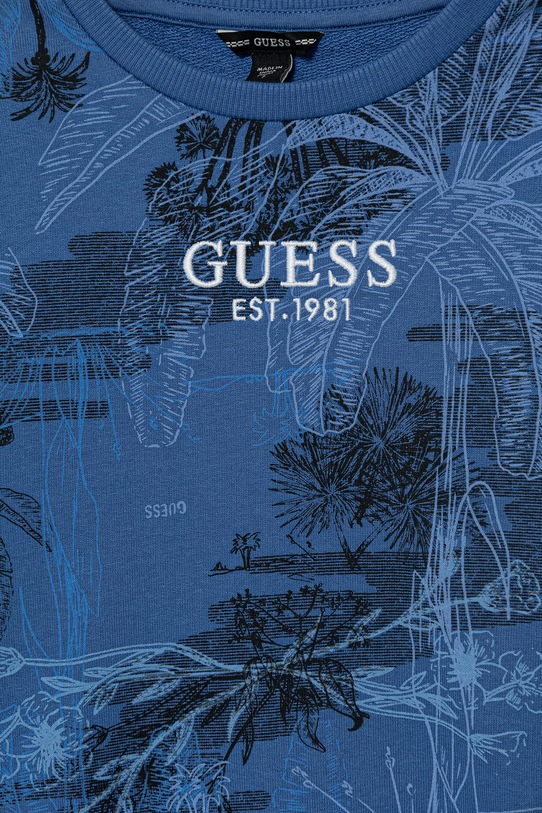 Chłopiec Guess bluza dziecięca bawełniana L6GQ06.KA6R4.PPY2.M niebieski