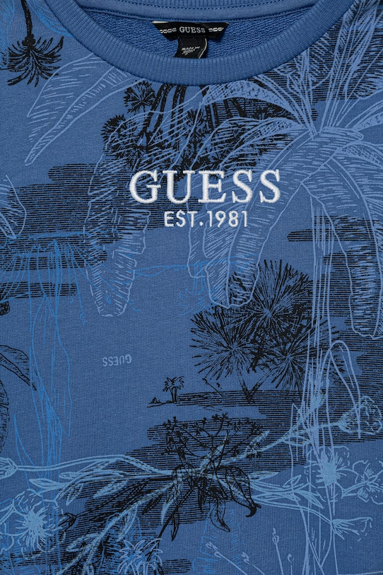 Chłopiec Guess bluza dziecięca bawełniana L6GQ06.KA6R4.PPY2.M niebieski