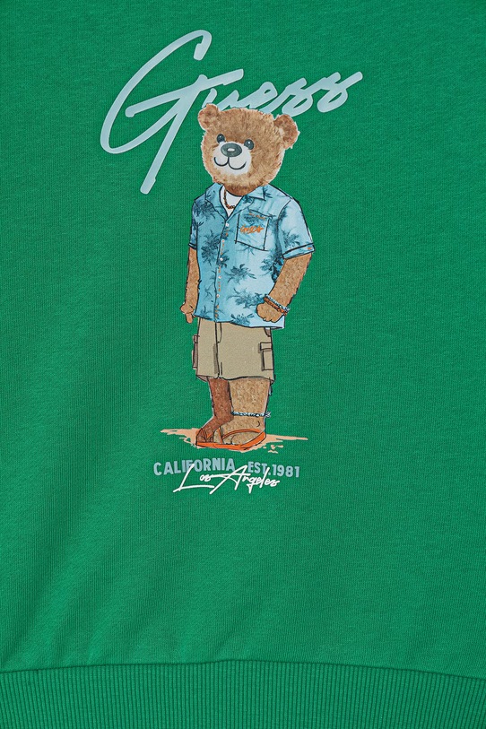 Chłopiec Guess bluza dziecięca bawełniana N6GQ04.KA6R4.PPY2.M zielony