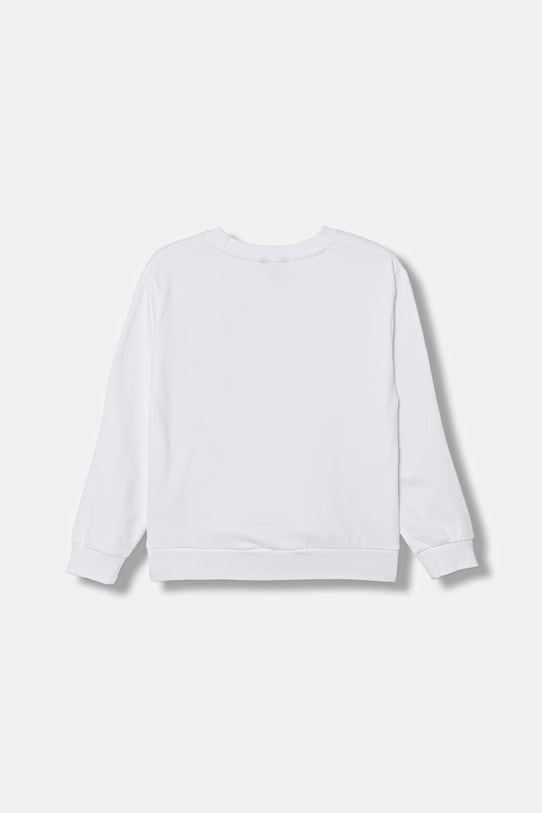 Guess bluza bawełniana dziecięca L6GQ02.KA6R4.PPY2.M biały SS26