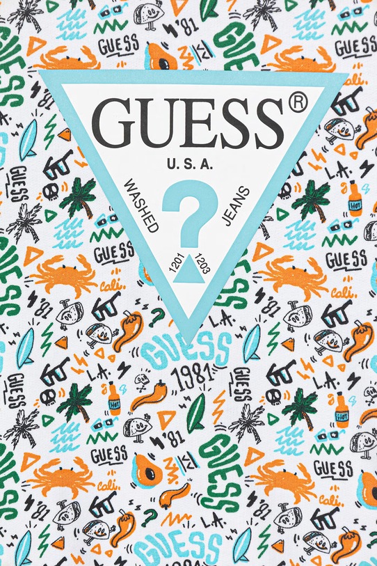 Момче Детски памучен суичър Guess N6GQ00.KA6R4.PPY2.M син