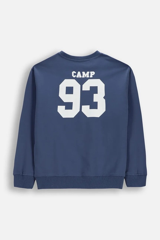 Dječja pamučna dukserica Coccodrillo WC6132101VBA plava SS26