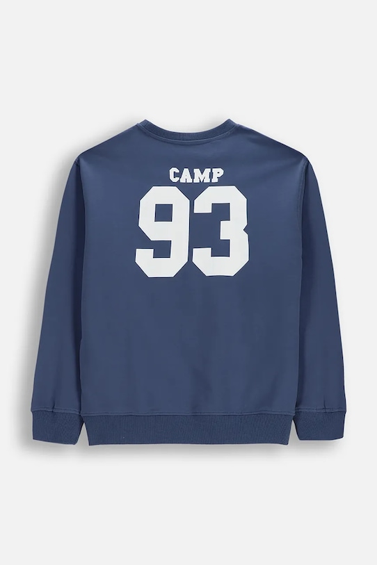 Dječja pamučna dukserica Coccodrillo WC6132101VBA plava SS26