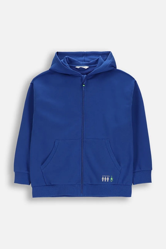 Детски суичър Coccodrillo с качулка син WC6132401VBA