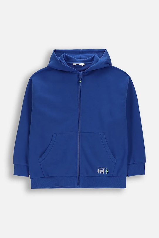 Dětská mikina Coccodrillo s kapucí modrá WC6132401VBA