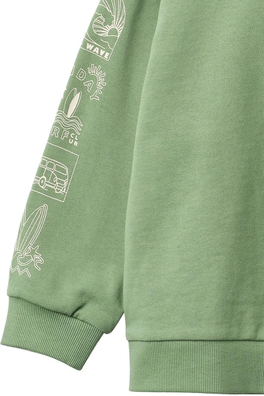 Wheat bluza bawełniana dziecięca zielony 2340.671.GOTS