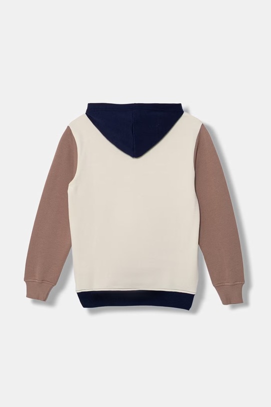 United Colors of Benetton felpa con cappuccio per bambini in cotone 3J68C205K.G.Stagionale beige SS26