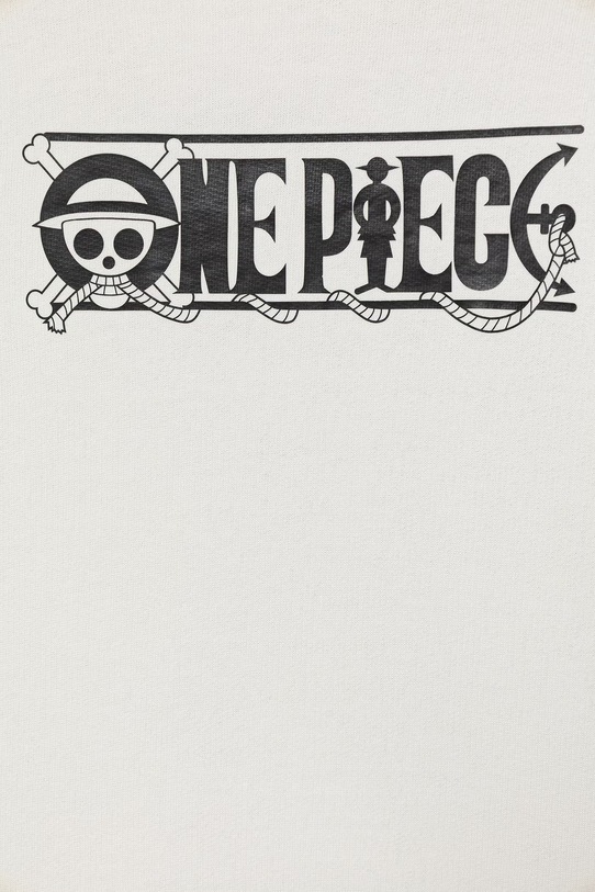 Chłopiec United Colors of Benetton bluza z kapturem dziecięca bawełniana 3J70C205N.G.Stagionale biały