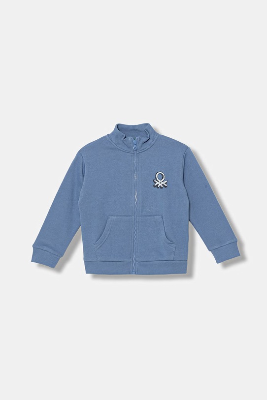 United Colors of Benetton Μπλούζα με κουμπιά παιδική βαμβακερή μπλε 3J70G504A.P.Stagionale