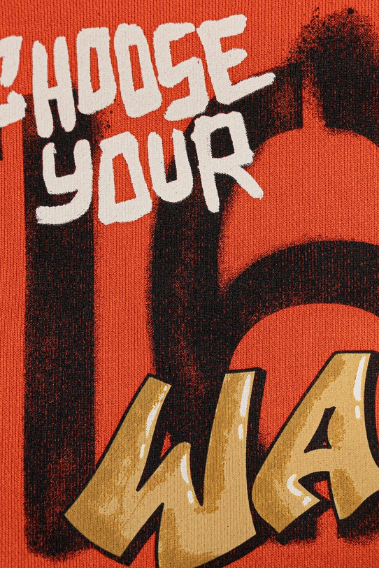 Chlapec United Colors of Benetton mikina detská bavlnená 3NBMG504D.P.Stagionale oranžová