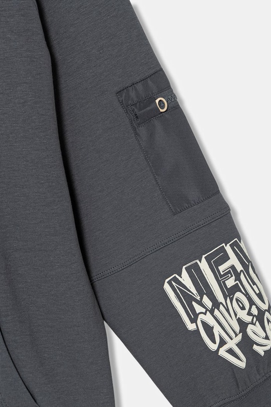 Chłopiec United Colors of Benetton Bluza dziecięca z bawełną 35JVC506A.G.Stagionale szary