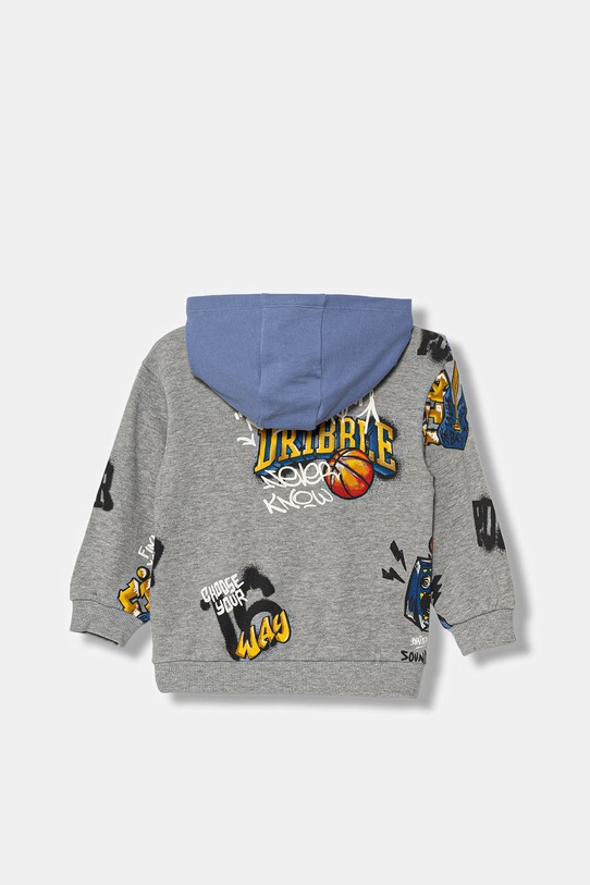 United Colors of Benetton Bluza z kapturem dziecięca bawełniana 3M42G10MH.P.Stagionale szary SS26