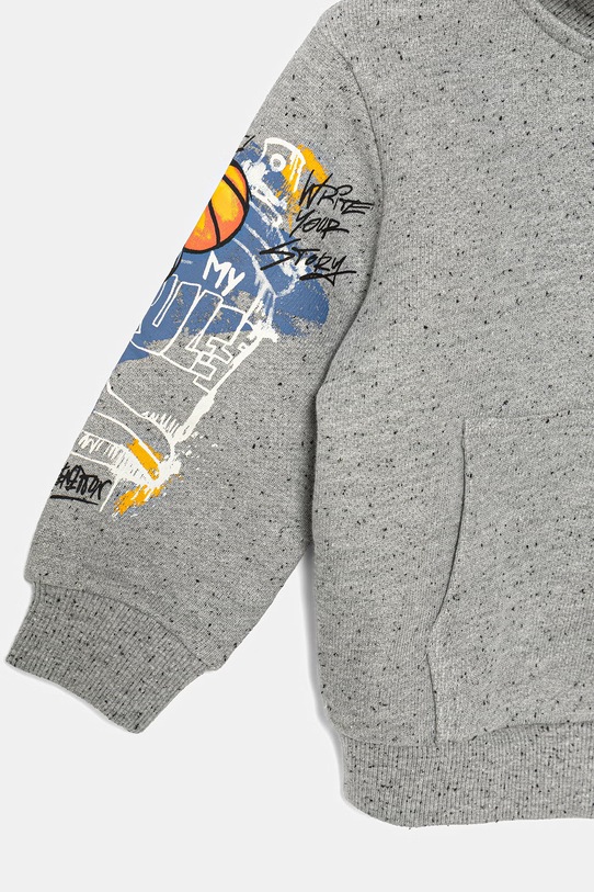 United Colors of Benetton jopica s kapuco otroška bombažna siva 3PLGG504E.P.Stagionale