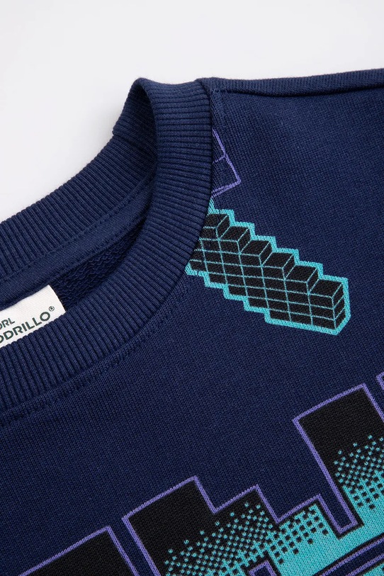 Chłopiec Coccodrillo bluza dziecięca bawełniana WC6132102LBD granatowy