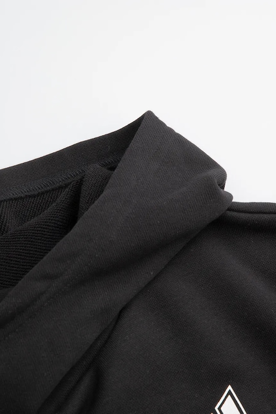 Chłopiec Coccodrillo bluza z kapturem dziecięca z bawełną WC6132301LBD czarny